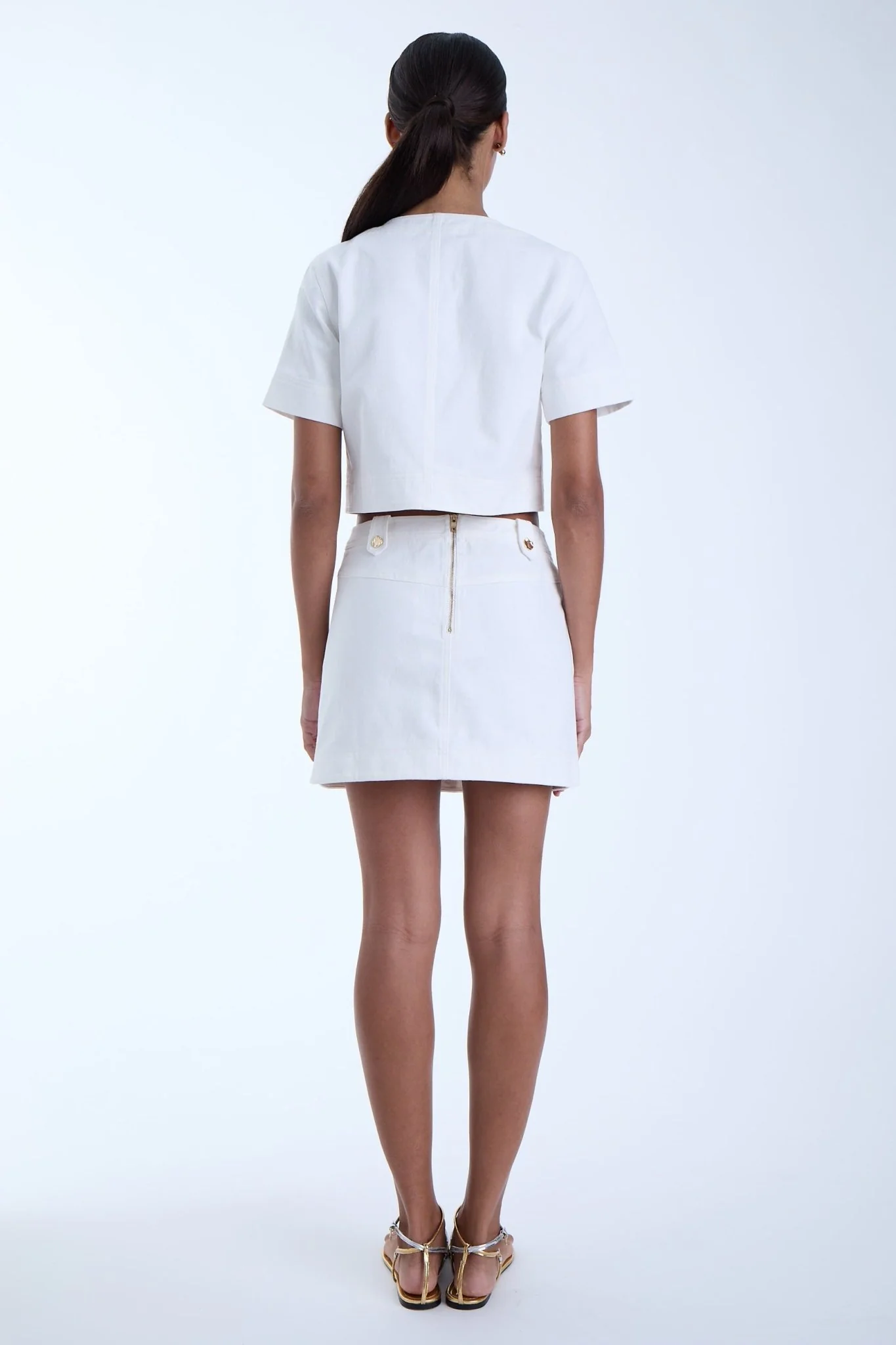Flora Denim Skirt - Image 3