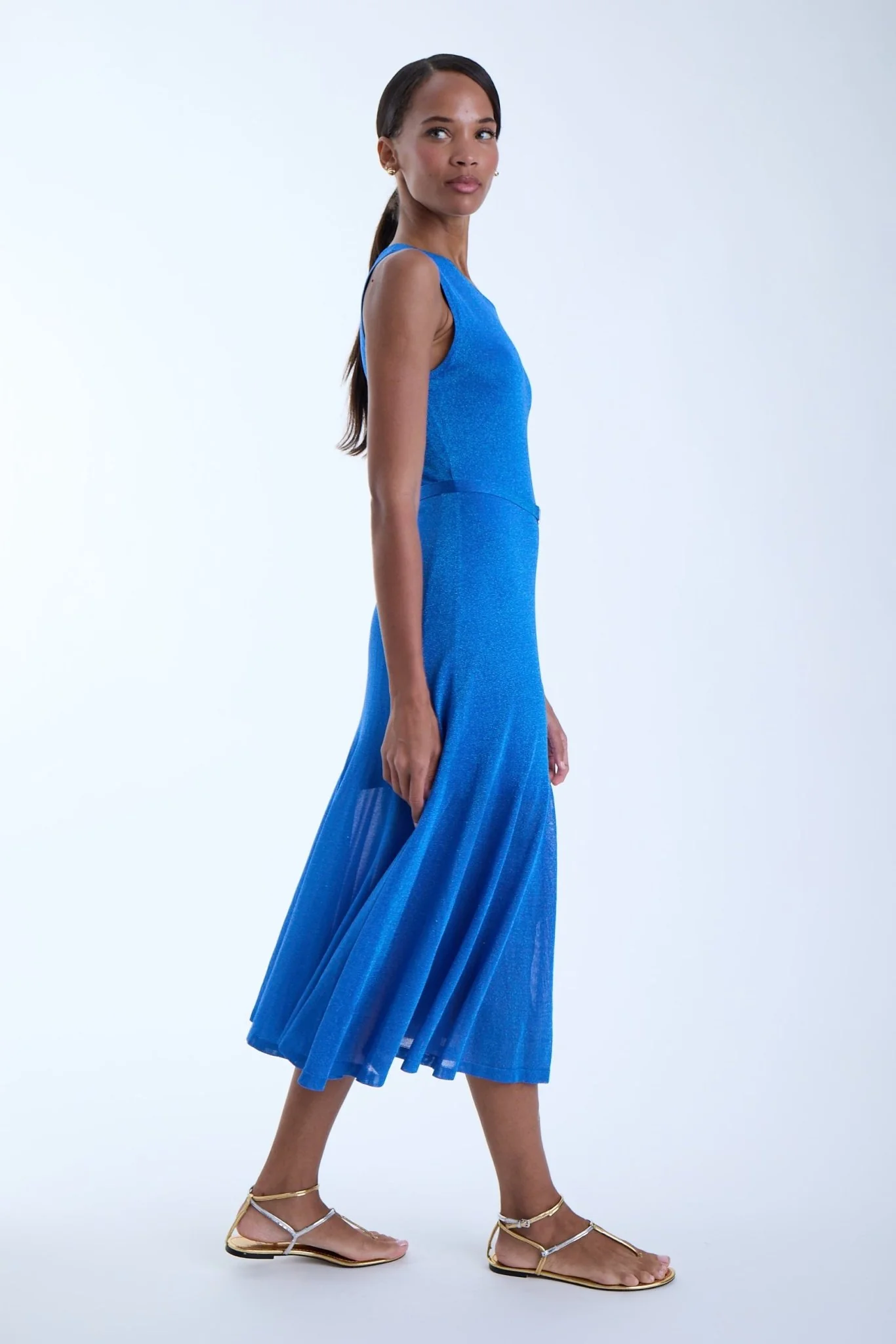 Lily Knit Metallic Maxi Dress - Image 3